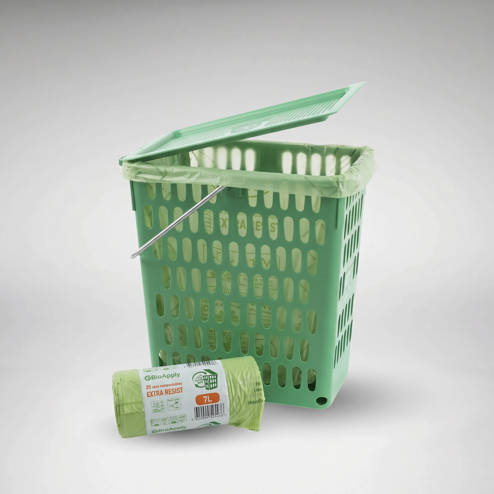 Compost kit odourless P'tite Poubelle Verte & 7L Compost bags | Pros ...